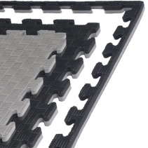 Mata puzzle piankowe 100x100x2 czarny/szary