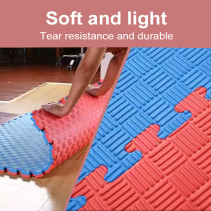 Mata puzzle piankowe 100x100x4 żółty/czarny