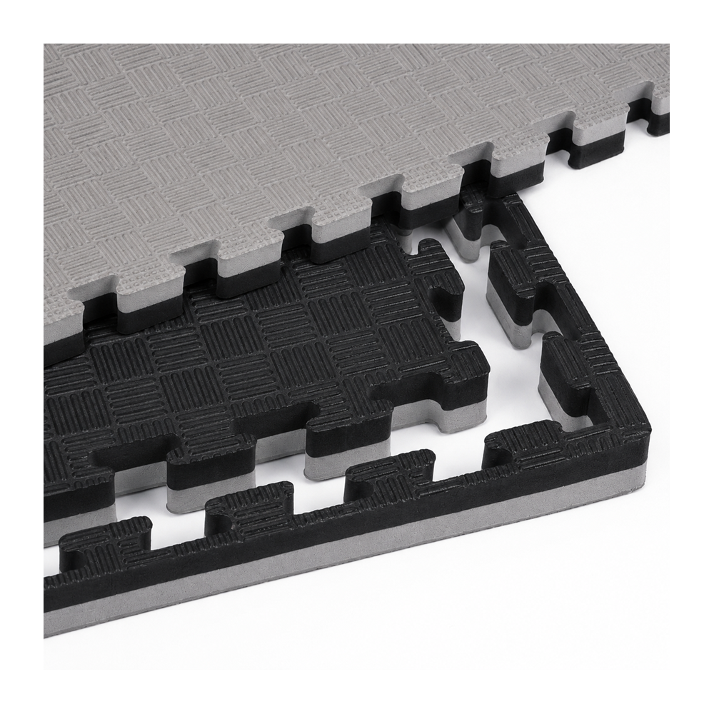 Mata puzzle piankowe 100x100x2 czarny/szary